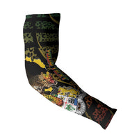 Personalized Benin Arm Sleeves Powerful African Leopard - Wonder Print Shop