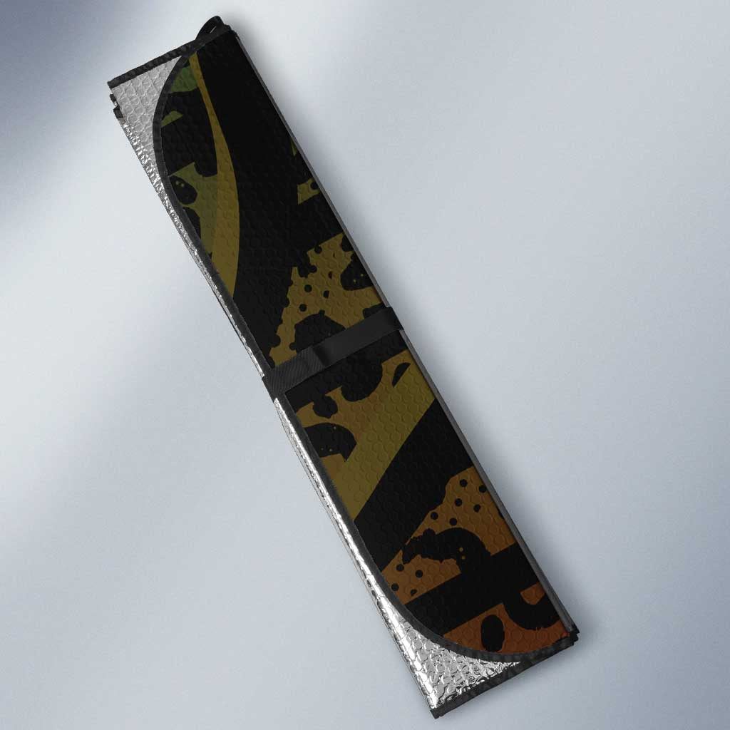 Benin Auto Sun Shade Powerful African Leopard - Wonder Print Shop