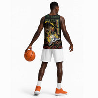 Personalized Benin Basketball Jersey Powerful African Leopard - Wonder Print Shop