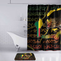 Benin Bathroom Set Powerful African Leopard - Wonder Print Shop