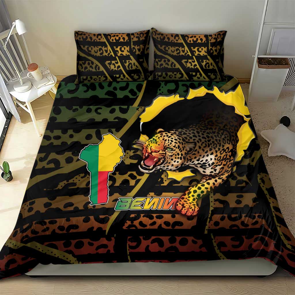 Benin Bedding Set Powerful African Leopard - Wonder Print Shop