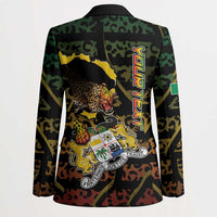 Personalized Benin Blazer Powerful African Leopard - Wonder Print Shop