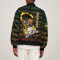 Personalized Benin Bomber Jacket Powerful African Leopard - Wonder Print Shop