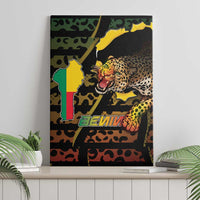 Benin Canvas Wall Art Powerful African Leopard - Wonder Print Shop