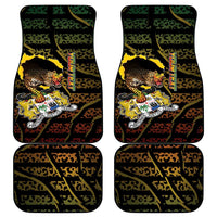Personalized Benin Car Mats Powerful African Leopard - Wonder Print Shop