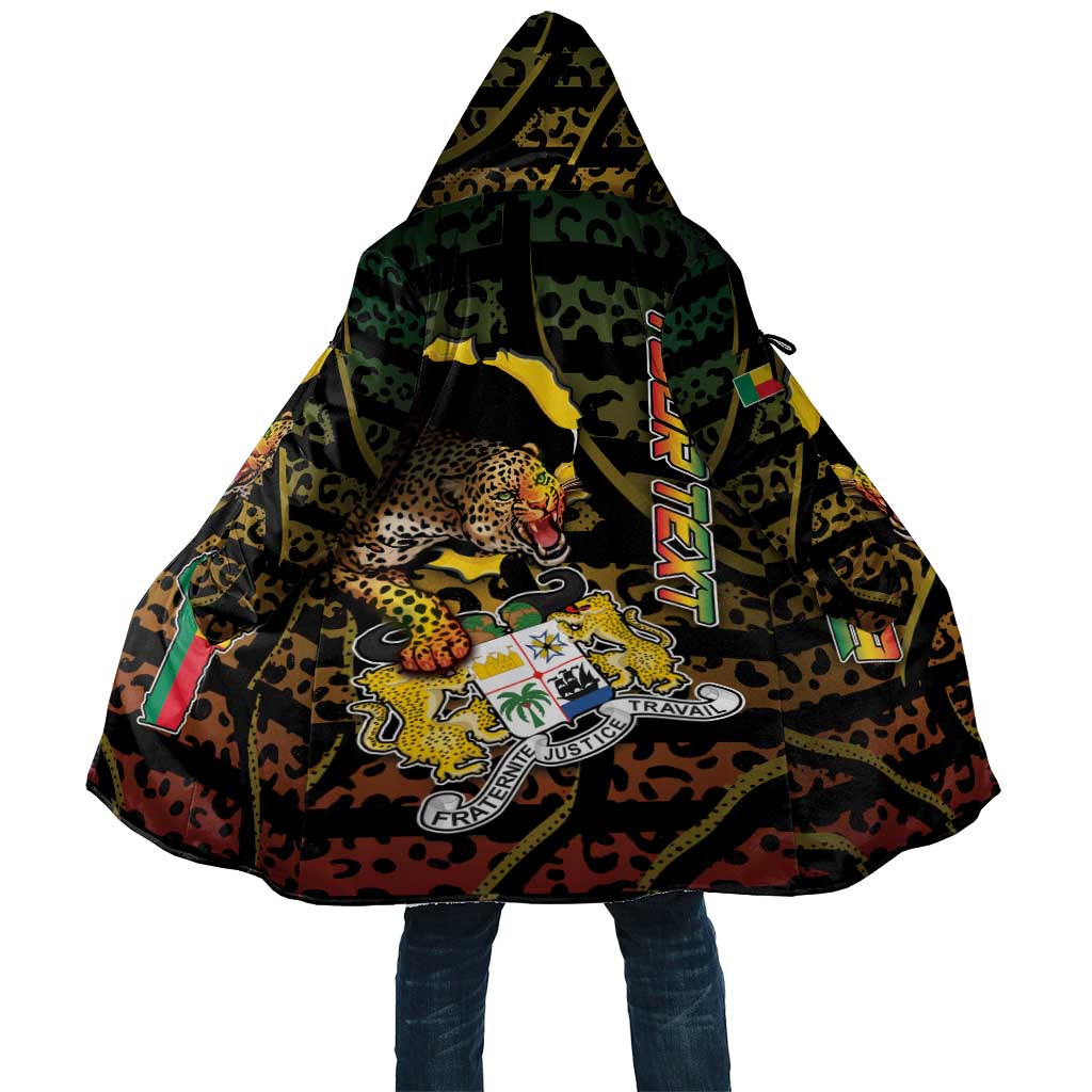 Personalized Benin Cloak Powerful African Leopard - Wonder Print Shop