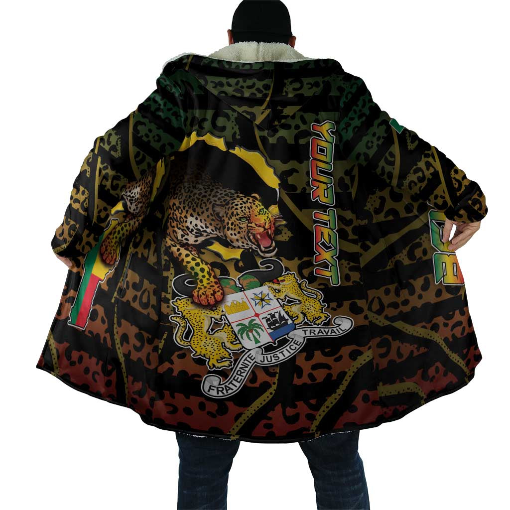 Personalized Benin Cloak Powerful African Leopard - Wonder Print Shop
