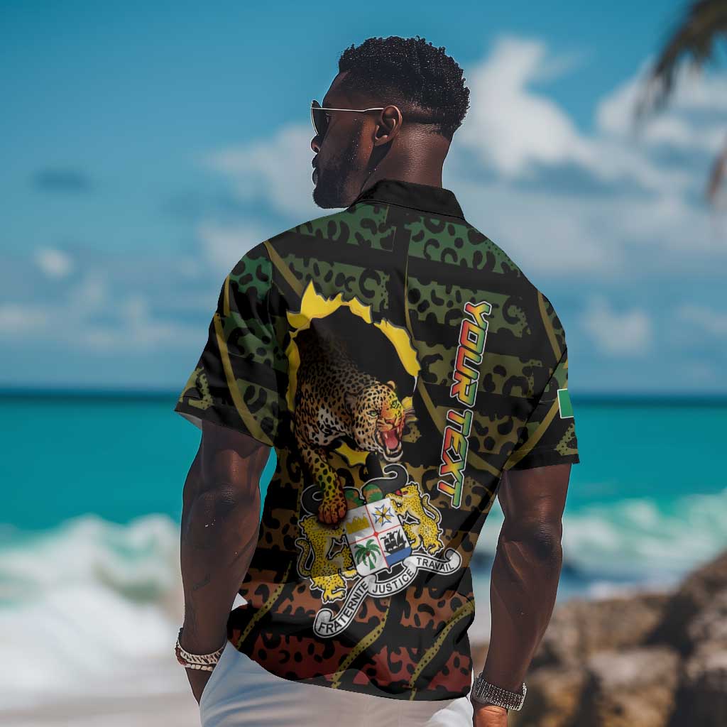 Personalized Benin Hawaiian Shirt Powerful African Leopard - Wonder Print Shop