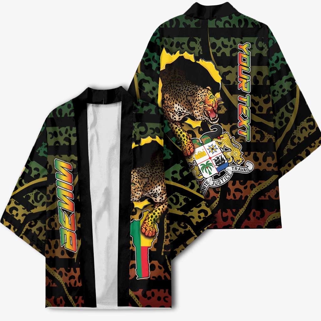 Personalized Benin Kimono Powerful African Leopard - Wonder Print Shop
