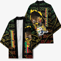 Personalized Benin Kimono Powerful African Leopard - Wonder Print Shop