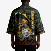 Personalized Benin Kimono Powerful African Leopard - Wonder Print Shop