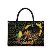 Benin Leather Bag Powerful African Leopard - Wonder Print Shop