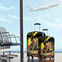 Benin Luggage Cover Powerful African Leopard - Wonder Print Shop
