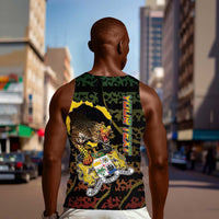 Personalized Benin Men Tank Top Powerful African Leopard - Wonder Print Shop