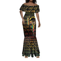 Personalized Benin Mermaid Dress Powerful African Leopard - Wonder Print Shop