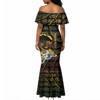 Personalized Benin Mermaid Dress Powerful African Leopard - Wonder Print Shop