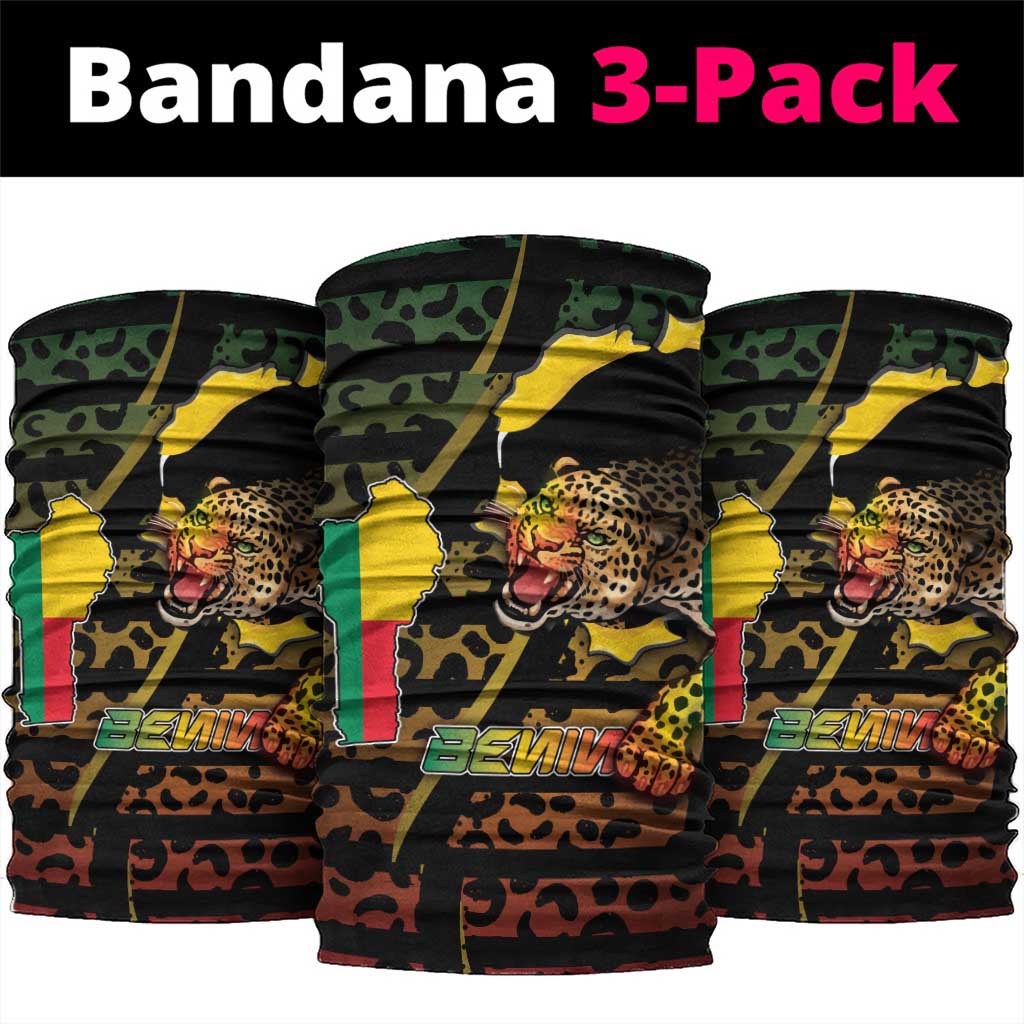 Benin Neck Gaiter Powerful African Leopard - Wonder Print Shop