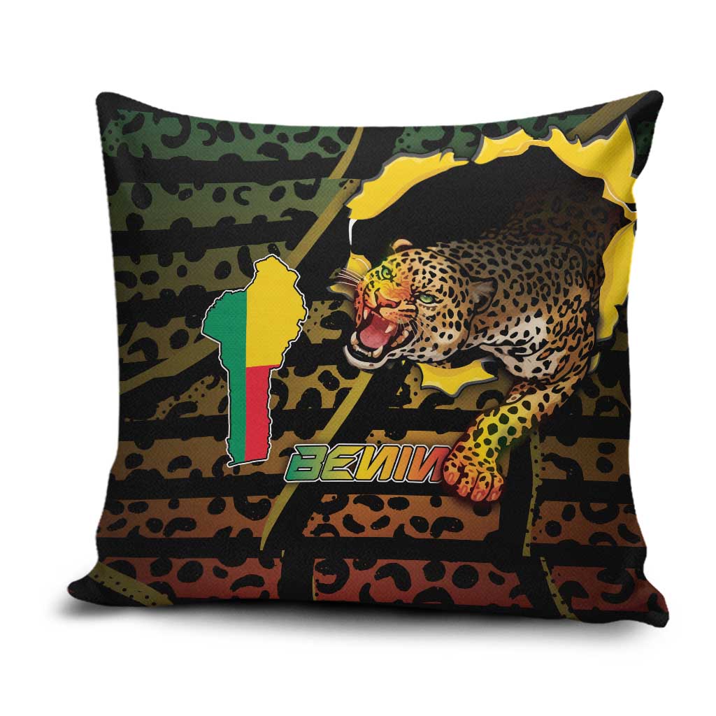 Benin Pillow Cover Powerful African Leopard - Wonder Print Shop