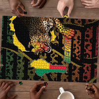 Benin Puzzle Powerful African Leopard - Wonder Print Shop