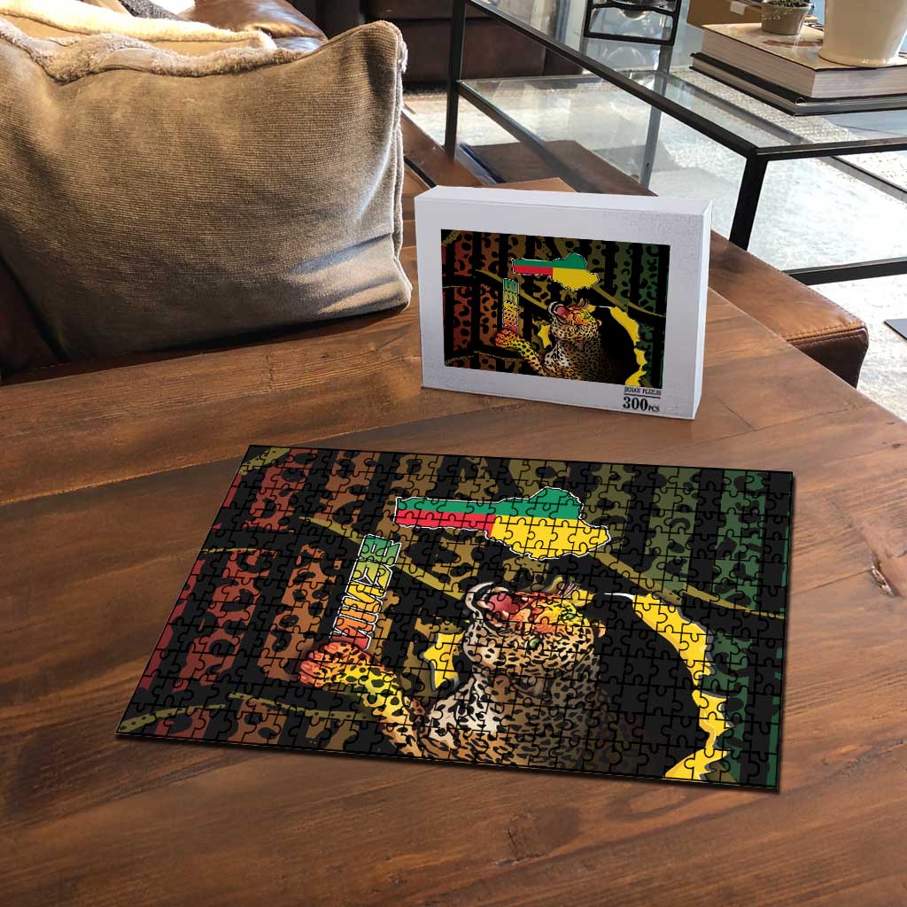 Benin Puzzle Powerful African Leopard - Wonder Print Shop