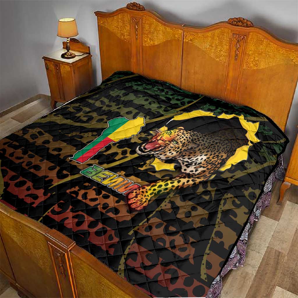 Benin Quilt Powerful African Leopard - Wonder Print Shop