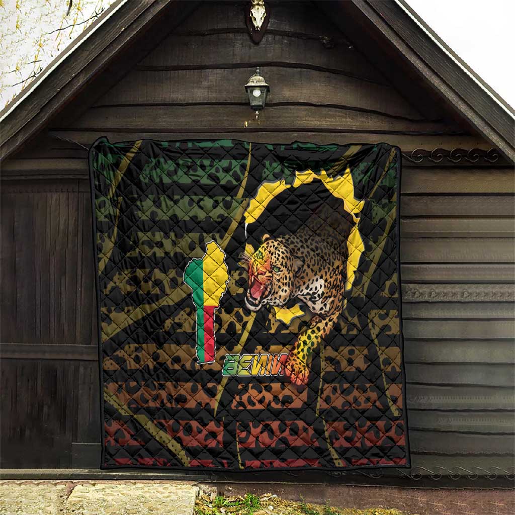 Benin Quilt Powerful African Leopard - Wonder Print Shop