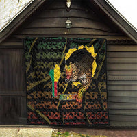 Benin Quilt Powerful African Leopard - Wonder Print Shop