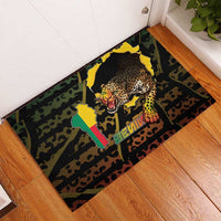 Benin Rubber Doormat Powerful African Leopard - Wonder Print Shop