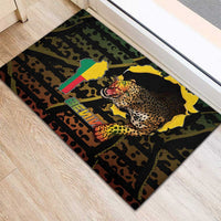 Benin Rubber Doormat Powerful African Leopard - Wonder Print Shop