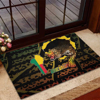 Benin Rubber Doormat Powerful African Leopard - Wonder Print Shop