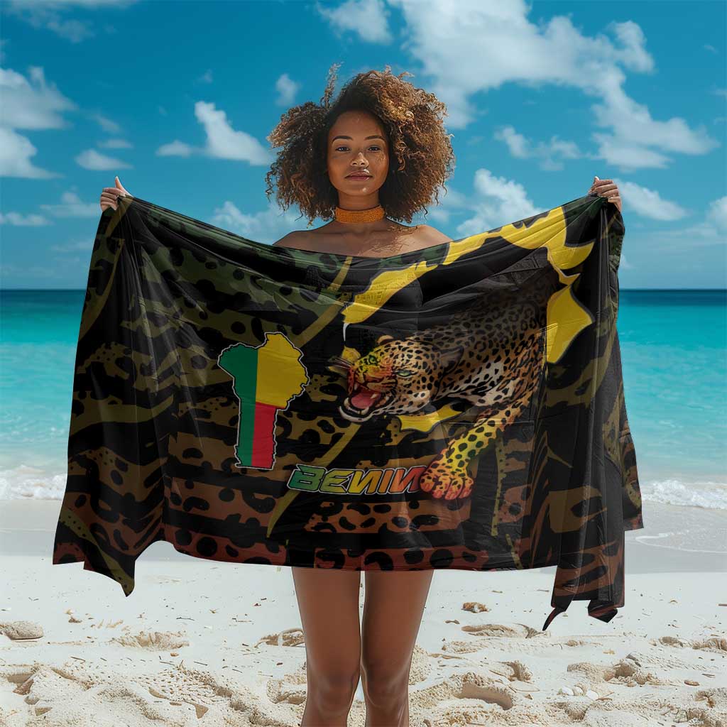 Benin Sarong Powerful African Leopard - Wonder Print Shop