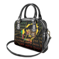 Benin Shoulder Handbag Powerful African Leopard - Wonder Print Shop