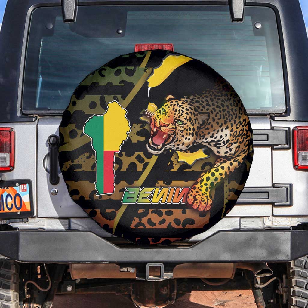 Benin Spare Tire Cover Powerful African Leopard - Wonder Print Shop