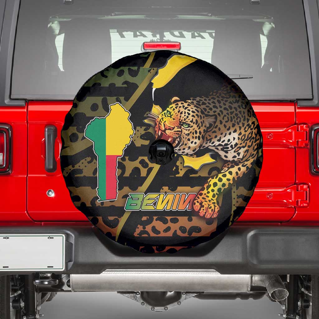 Benin Spare Tire Cover Powerful African Leopard - Wonder Print Shop