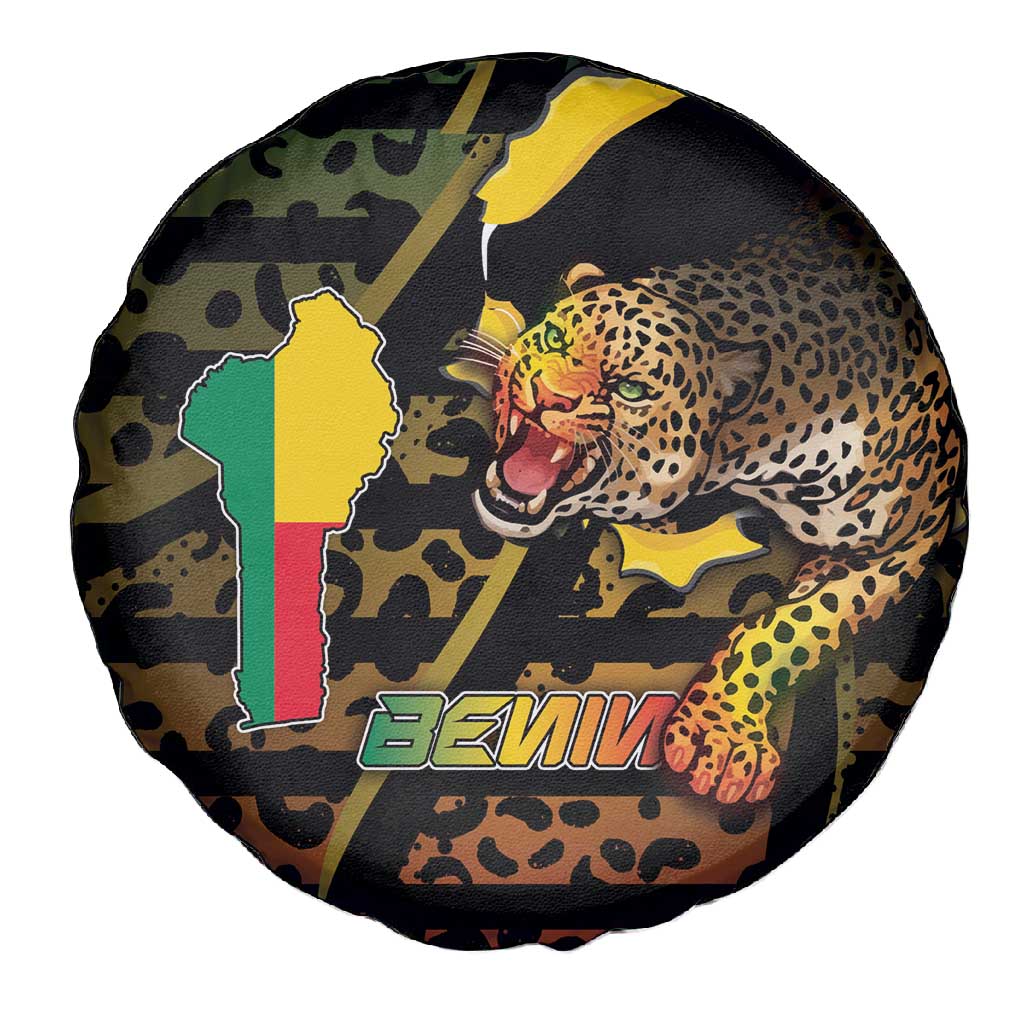 Benin Spare Tire Cover Powerful African Leopard - Wonder Print Shop