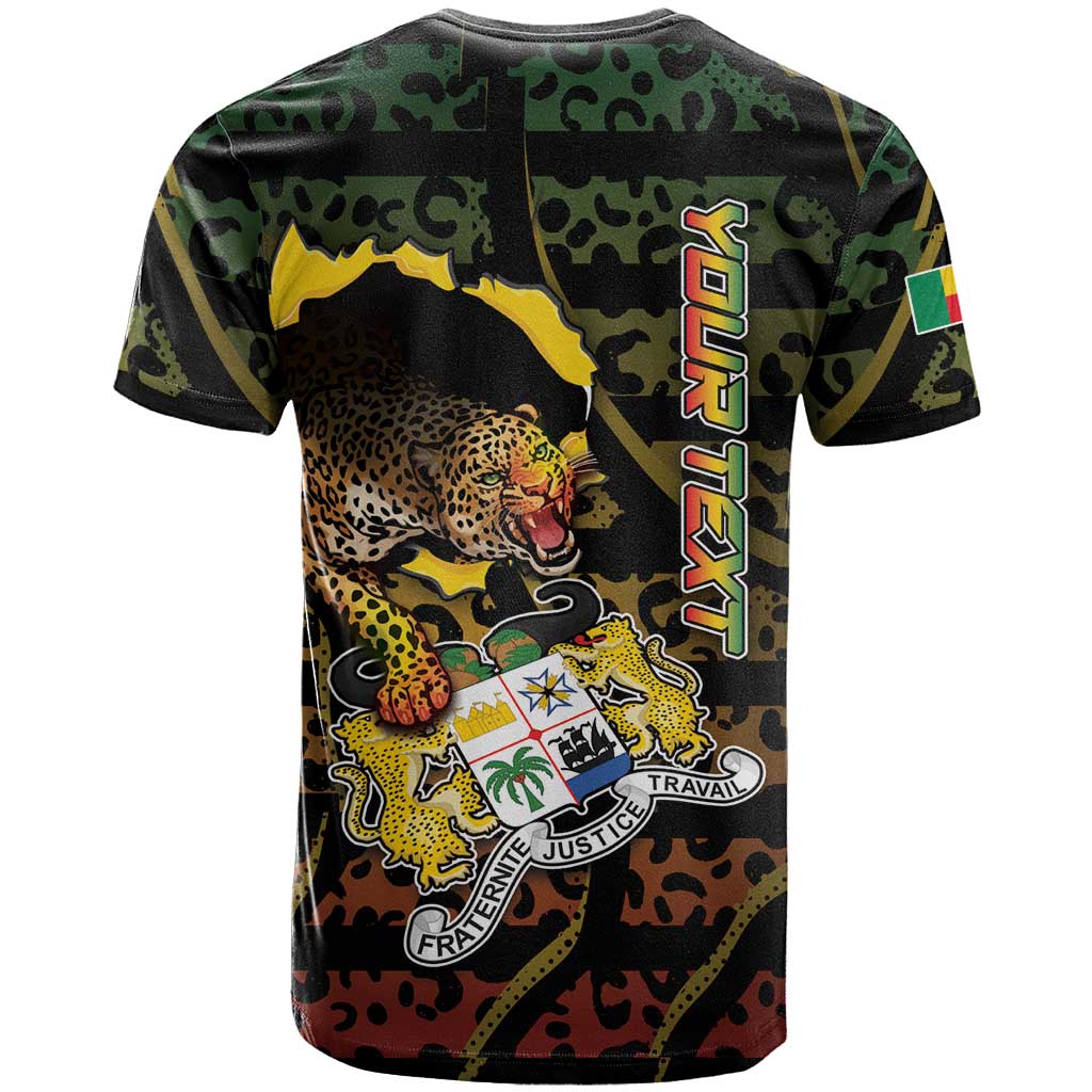 Personalized Benin T shirt Powerful African Leopard - Wonder Print Shop