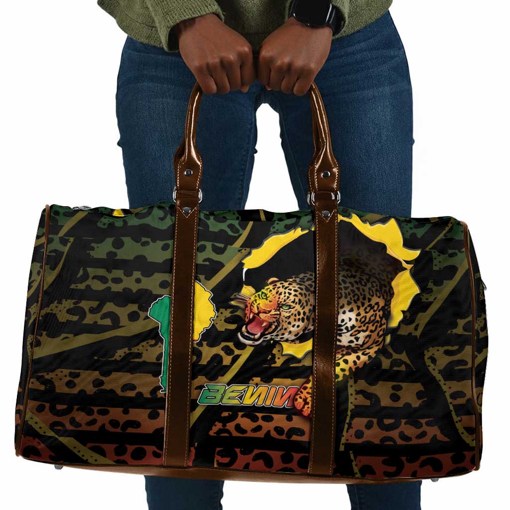 Benin Travel Bag Powerful African Leopard - Wonder Print Shop