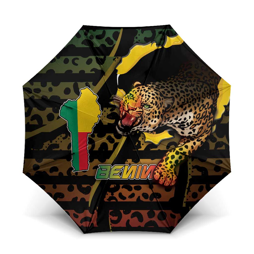 Benin Umbrella Powerful African Leopard - Wonder Print Shop