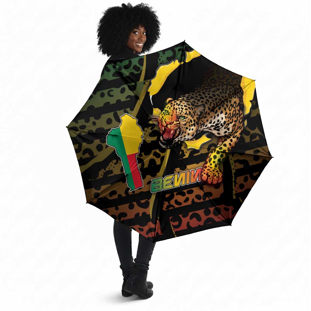 Benin Umbrella Powerful African Leopard - Wonder Print Shop