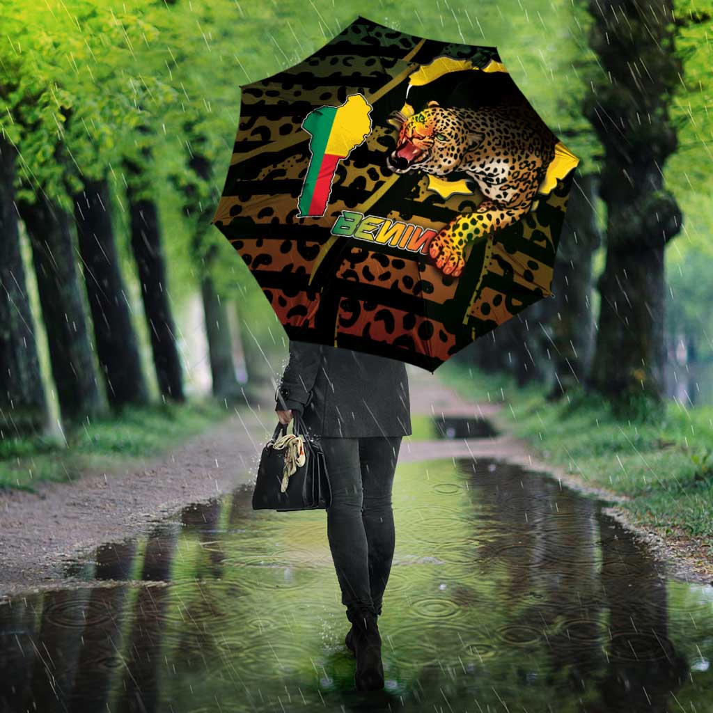 Benin Umbrella Powerful African Leopard - Wonder Print Shop