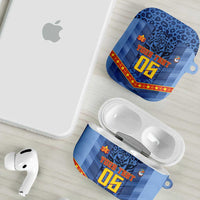 Custom DR Congo Football AirPods Case Leopard Jaguar Tribal Pattern With Flags