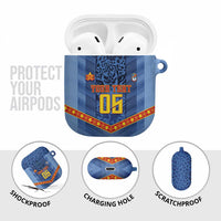 Custom DR Congo Football AirPods Case Leopard Jaguar Tribal Pattern With Flags