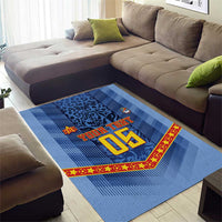 Custom DR Congo Football Area Rug Leopard Jaguar Tribal Pattern With Flags