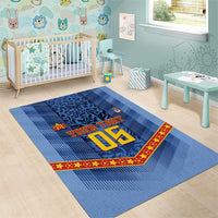Custom DR Congo Football Area Rug Leopard Jaguar Tribal Pattern With Flags