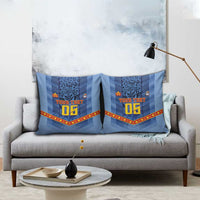 Custom DR Congo Football Pillow Cover Leopard Jaguar Tribal Pattern With Flags