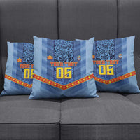 Custom DR Congo Football Pillow Cover Leopard Jaguar Tribal Pattern With Flags