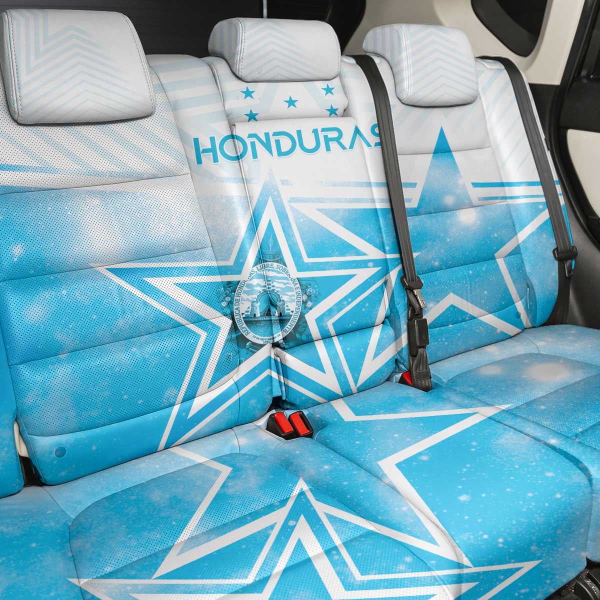 Honduras Back Car Seat Cover A Nation of Stars Unity in Light - Wonder Print Shop
