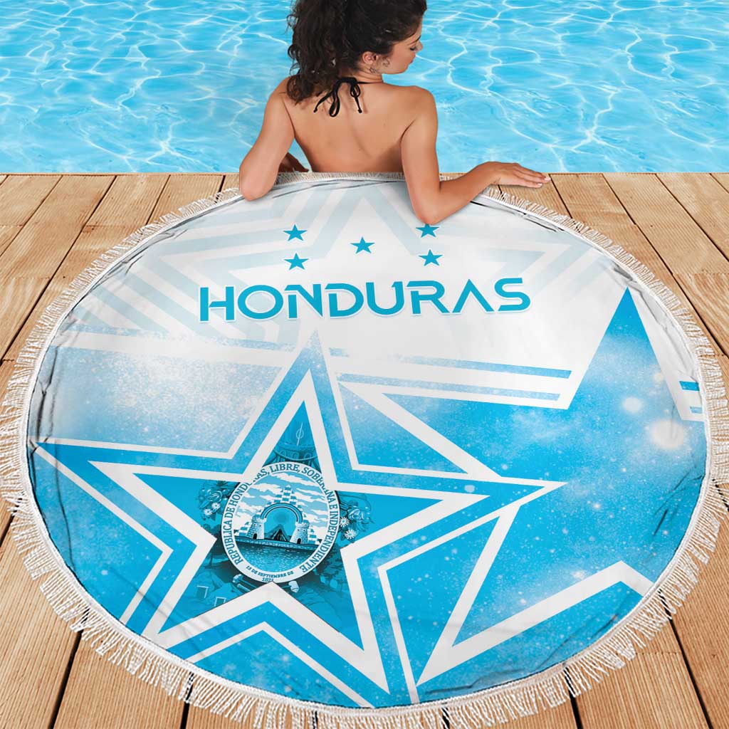 Honduras Beach Blanket A Nation of Stars Unity in Light - Wonder Print Shop