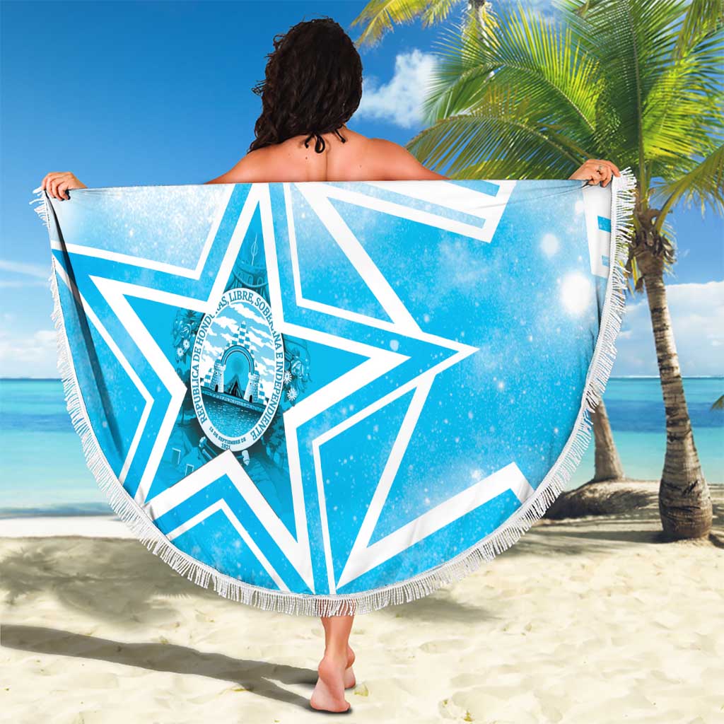 Honduras Beach Blanket A Nation of Stars Unity in Light - Wonder Print Shop
