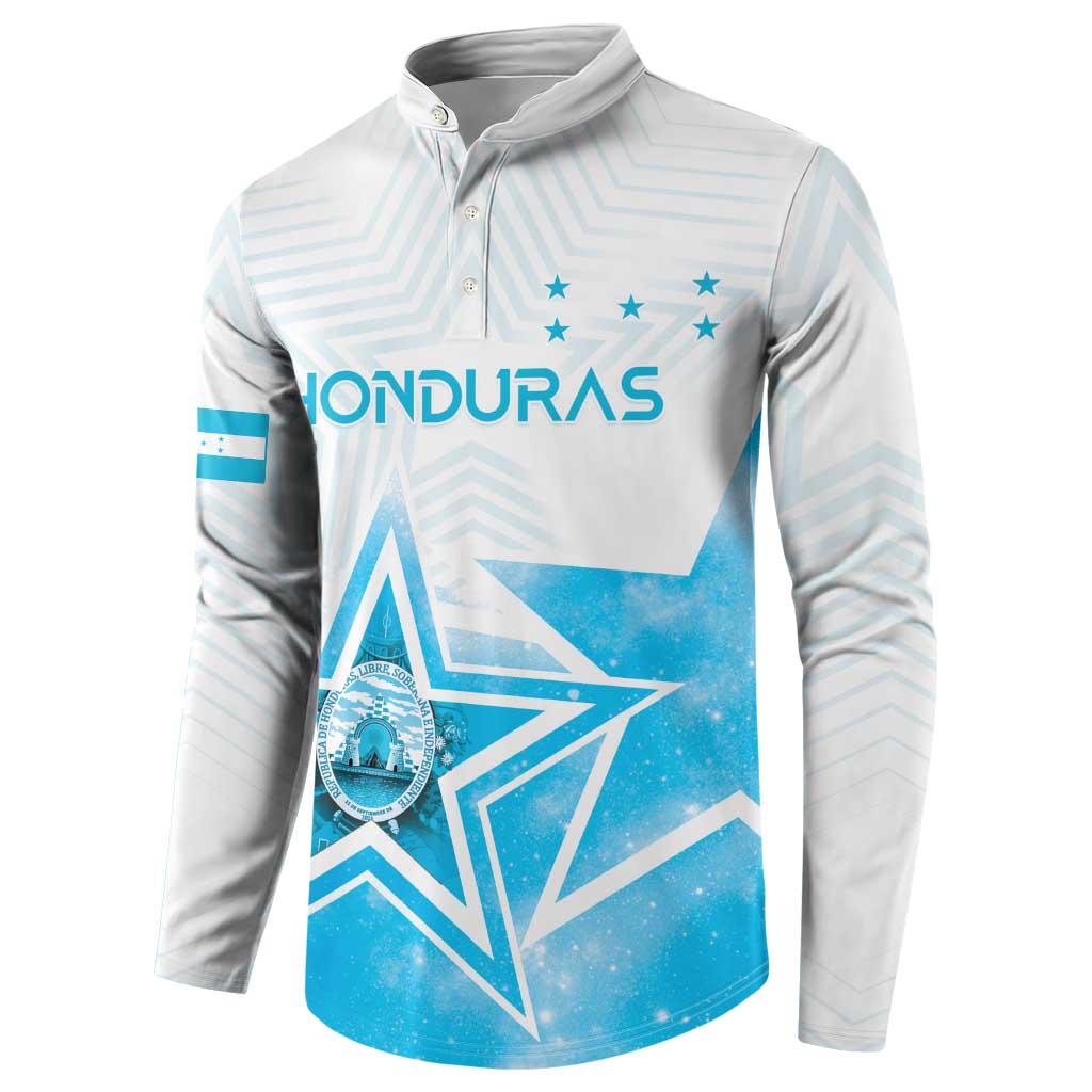 Personalized Honduras Button Sweatshirt A Nation of Stars Unity in Light - Wonder Print Shop